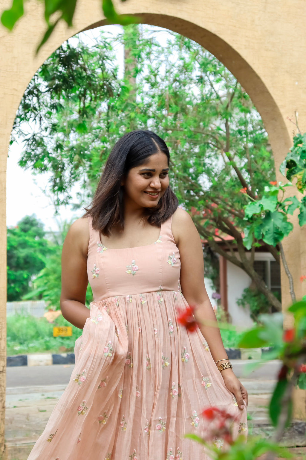 Chanderi Blush Pink