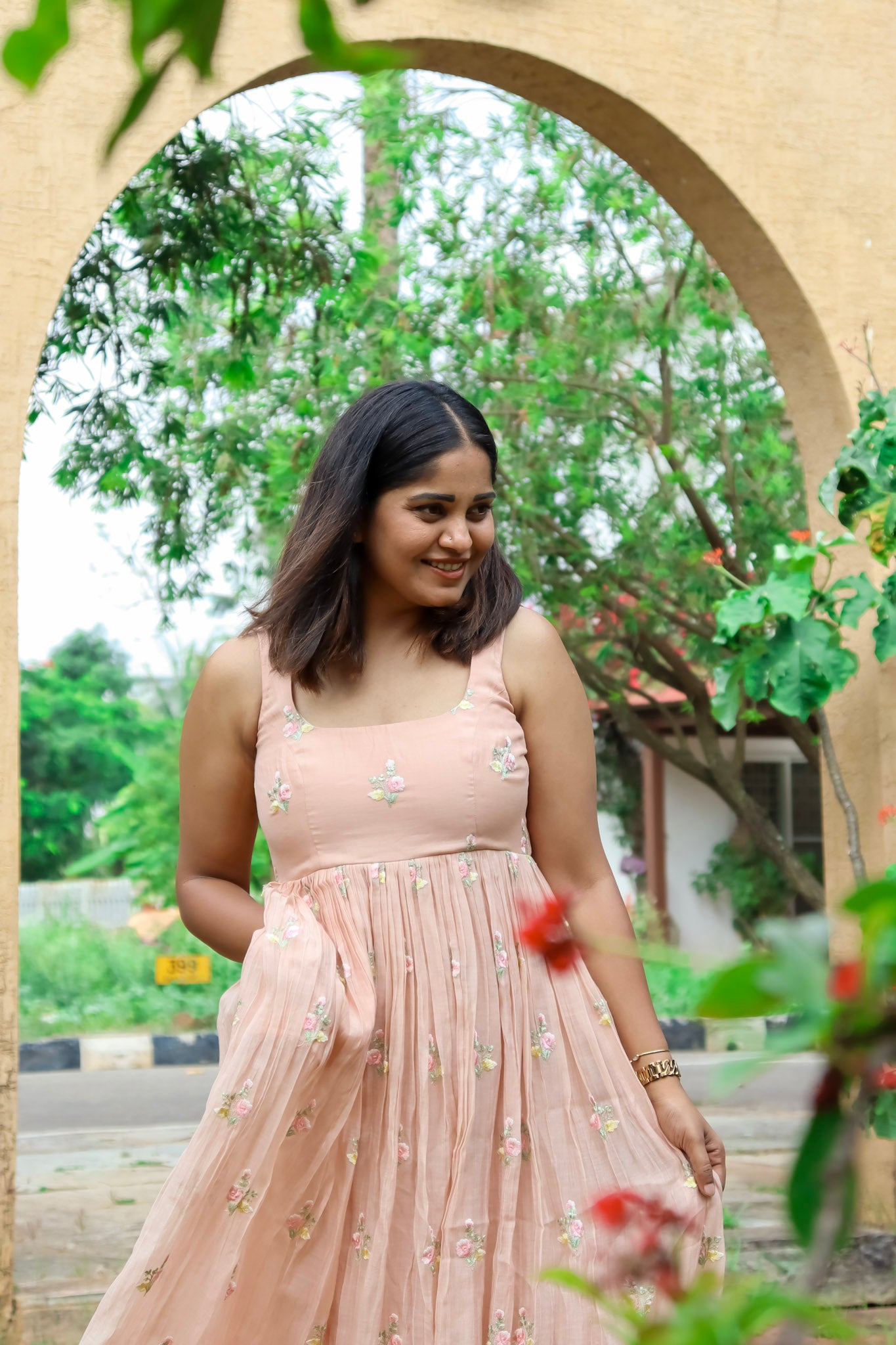 Chanderi Blush Pink