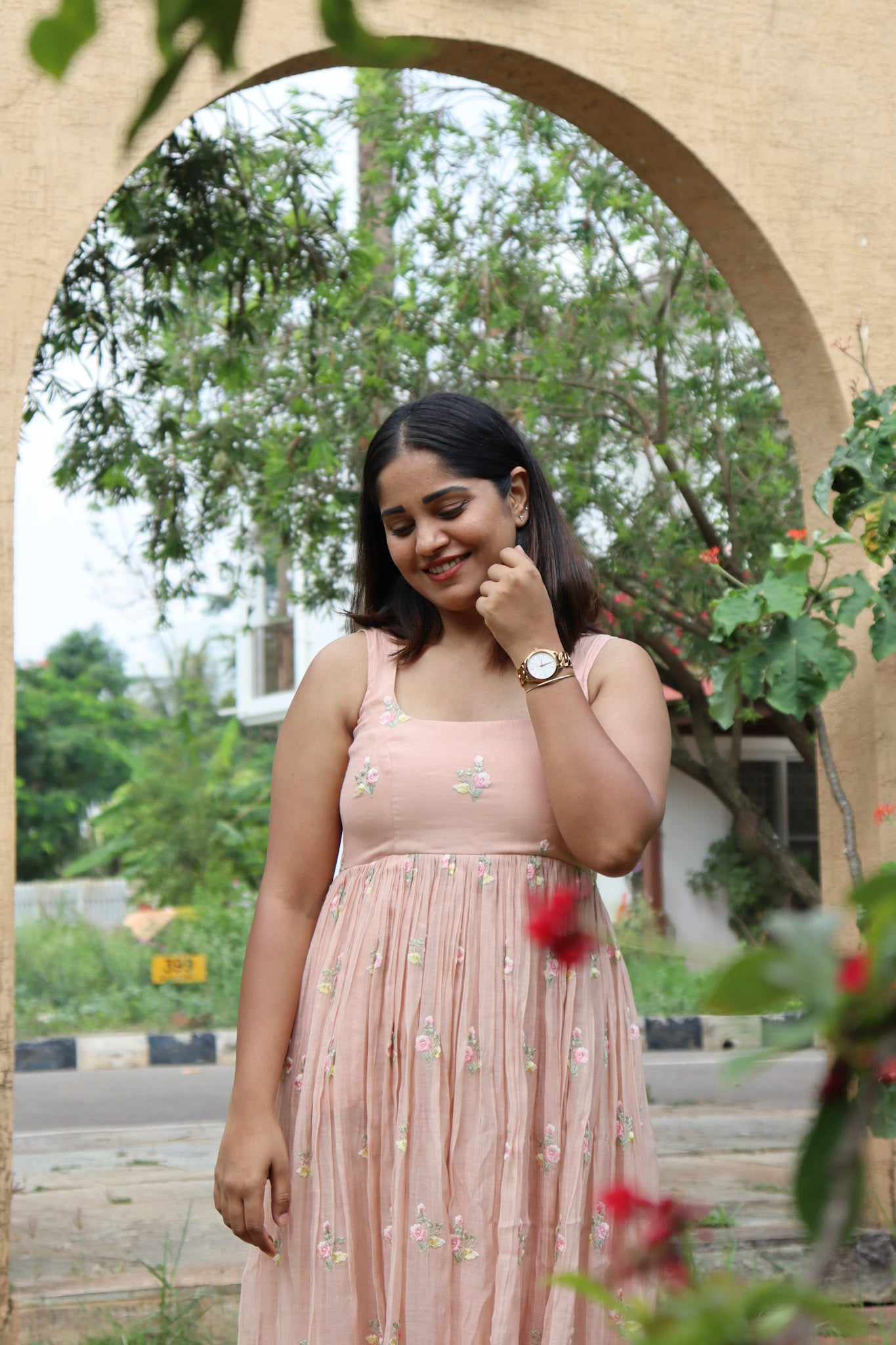 Chanderi Blush Pink