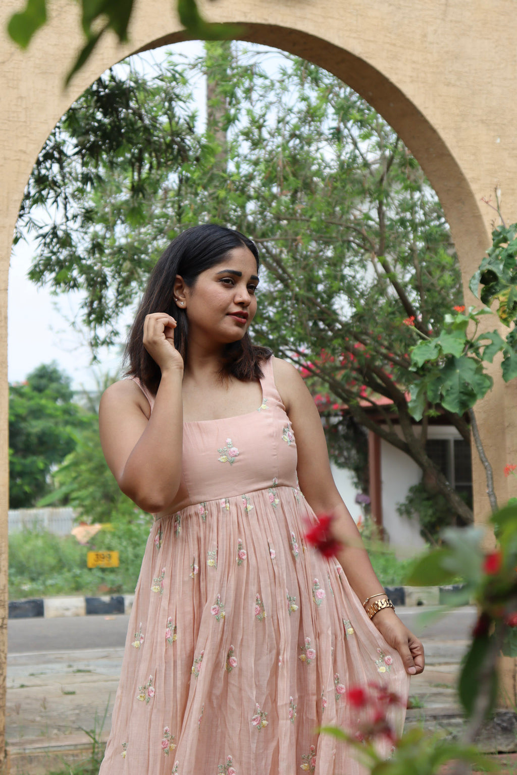 Chanderi Blush Pink