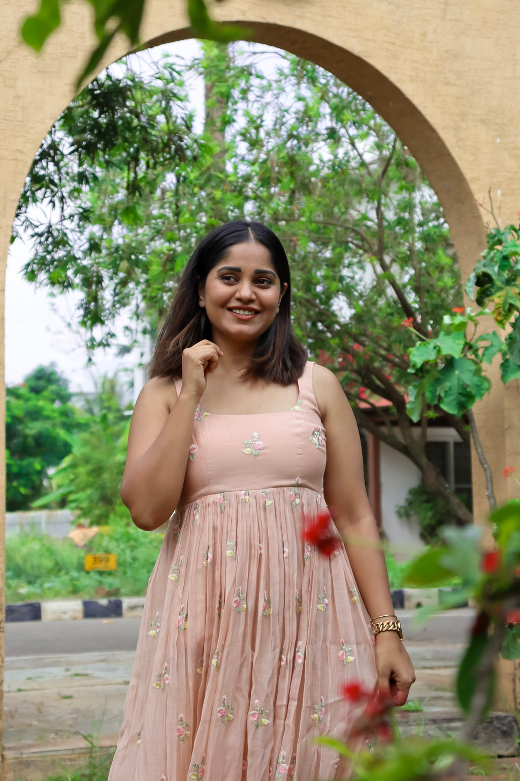 Chanderi Blush Pink