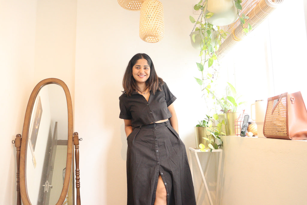 Black Cotton Co ord set
